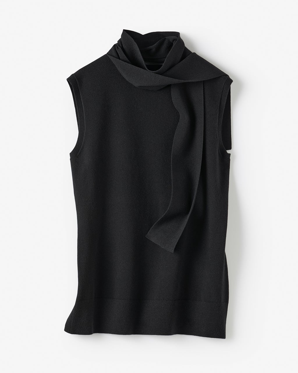 未使用級 グッチ ハイネック オールインワン ドレス ニット 黒 現行30万 S-LL/体型カバー】ふわふわMIXハイネックニット（ニット