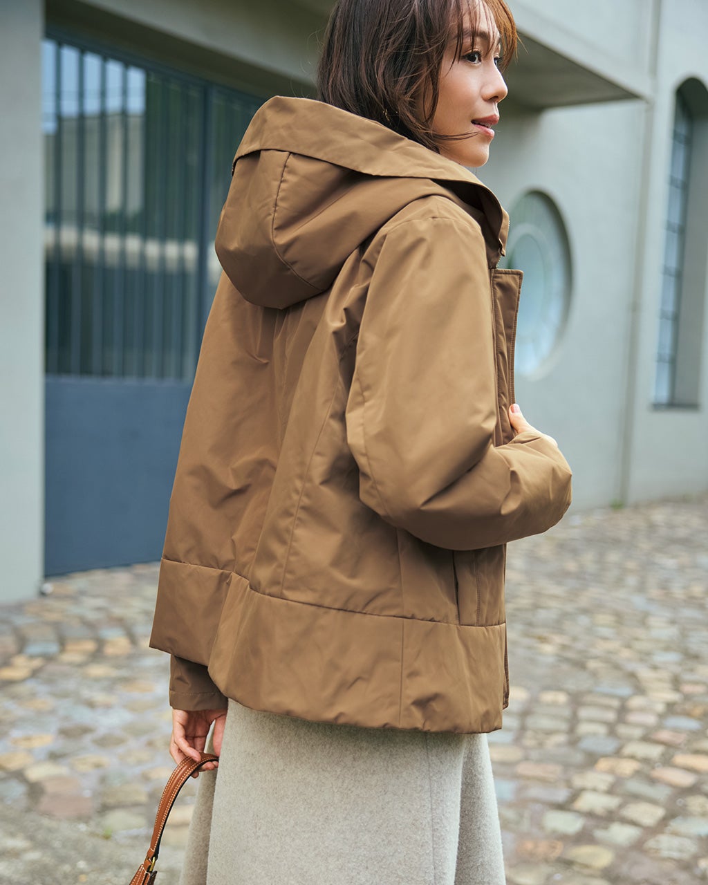 マジカルサーモ・立体フードショートコート/40代50代からのレディース