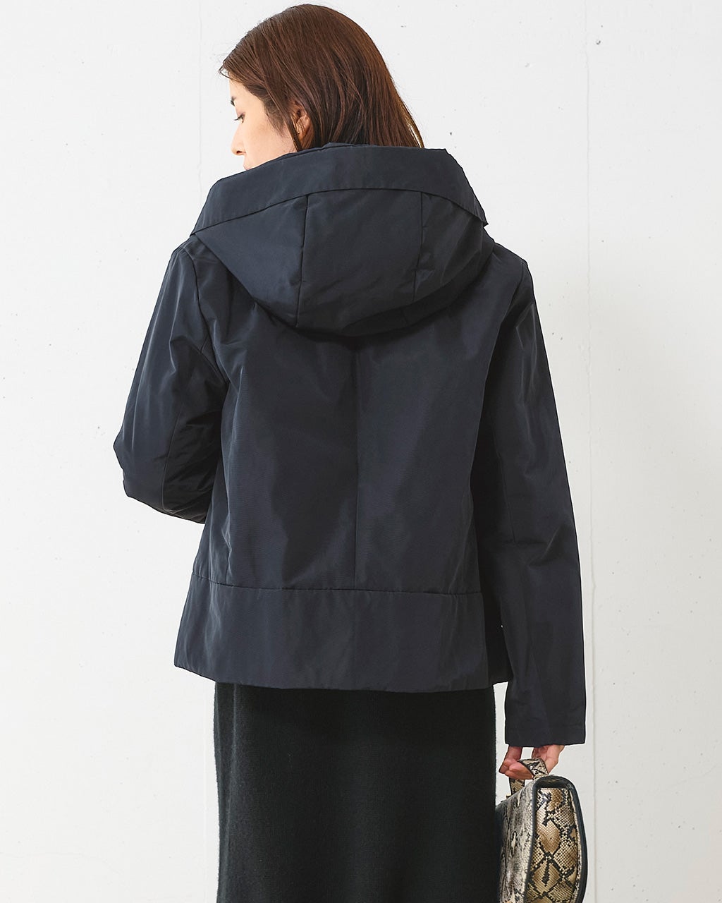 マジカルサーモ・立体フードショートコート/DoCLASSE