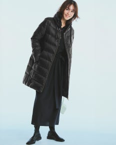 艶Airダウン・スタンドカラーロングコート