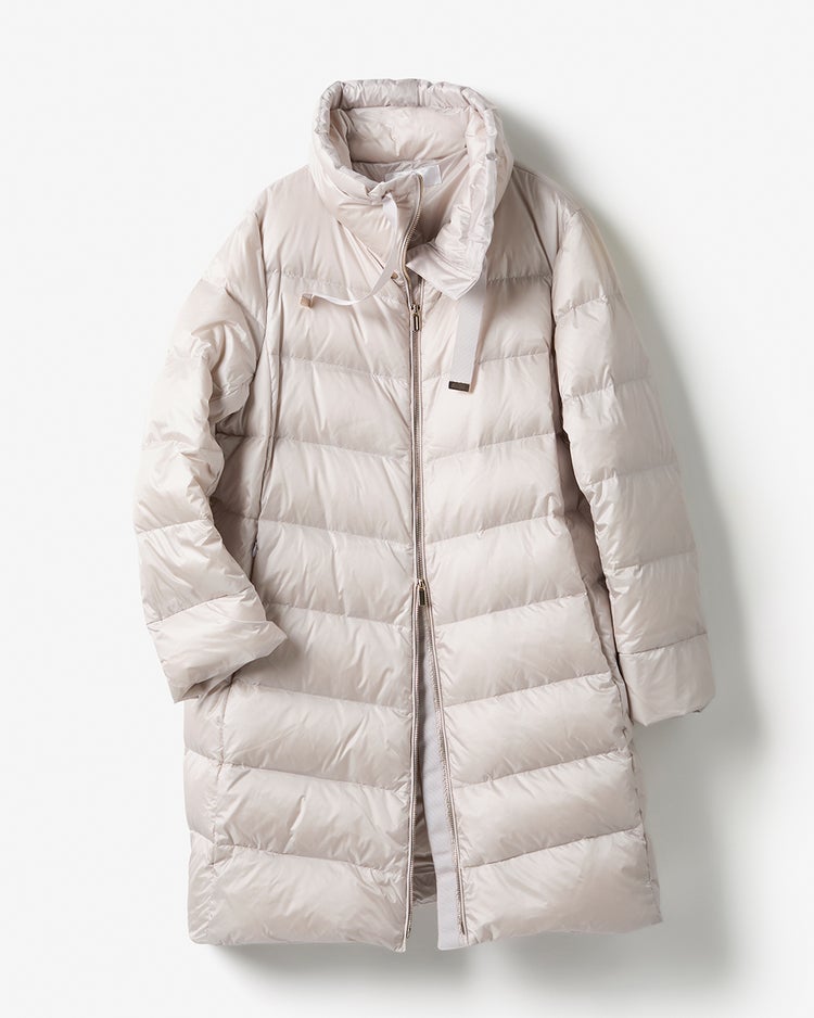艶Airダウン・スタンドカラーロングコート 詳細画像 ストーン 5