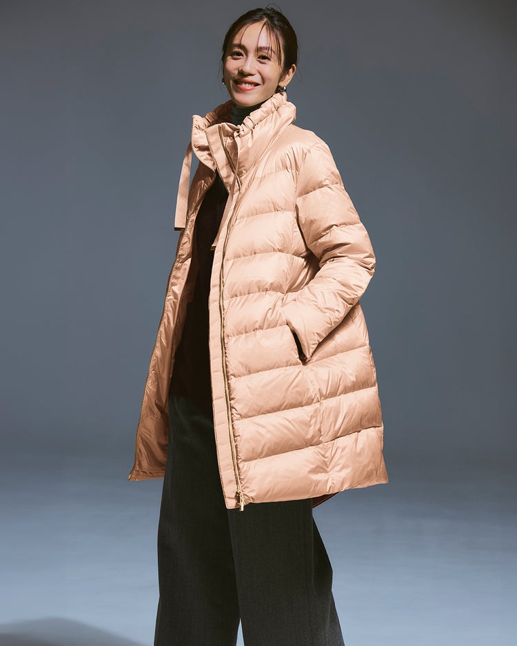 艶Airダウン・スタンドカラーロングコート 詳細画像 ソフトピンク 2