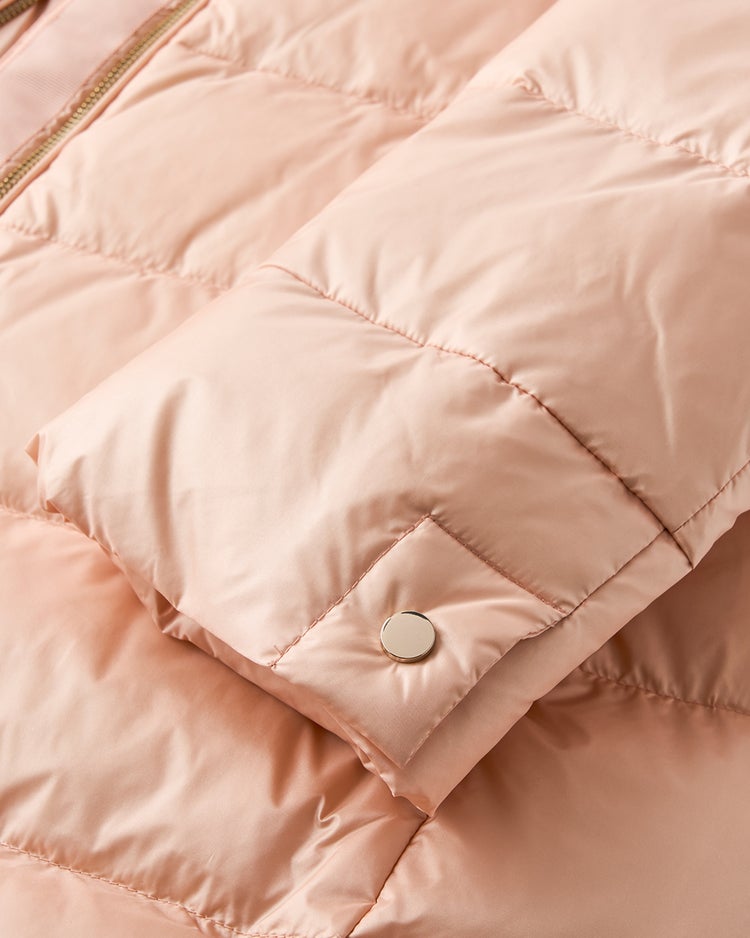 艶Airダウン・スタンドカラーロングコート 詳細画像 ソフトピンク 4