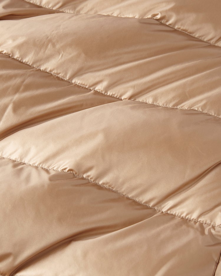 艶Airダウン・スタンドカラーロングコート 詳細画像 キャメル 3