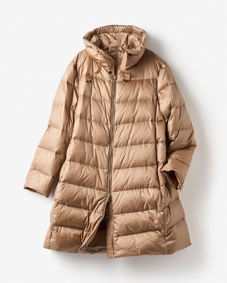 艶Airダウン・スタンドカラーロングコート 詳細画像 キャメル 4