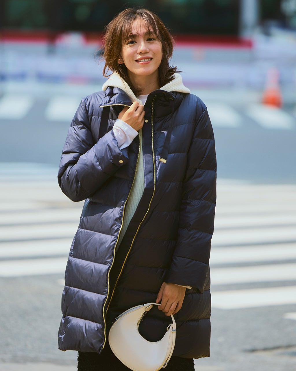 艶Airダウン・スタンドカラーロングコート/40代50代からのレディース