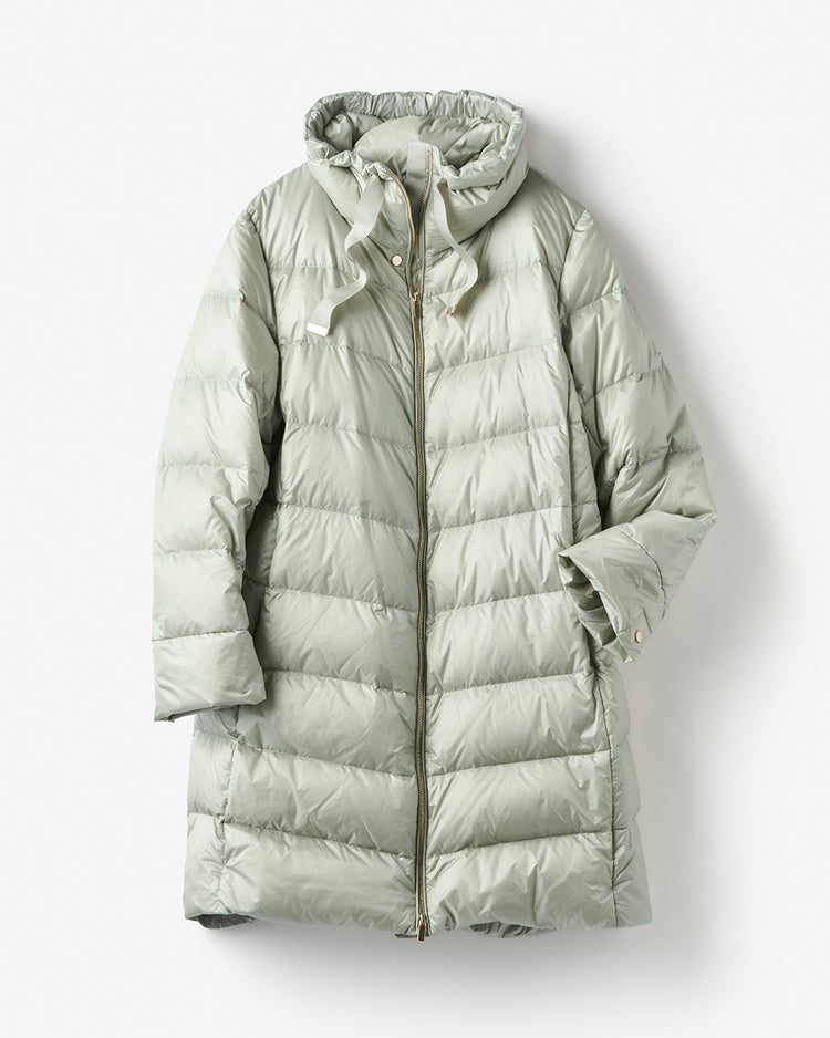 艶Airダウン・スタンドカラーロングコート 詳細画像 ライトグリーン 5