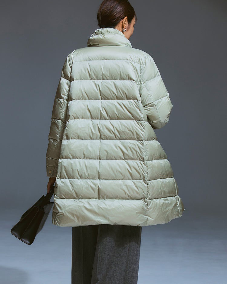 艶Airダウン・スタンドカラーロングコート 詳細画像 ライトグリーン 6