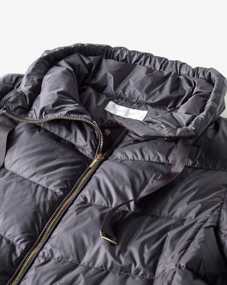 艶Airダウン・スタンドカラーロングコート 詳細画像 ニュアンスグレー 3