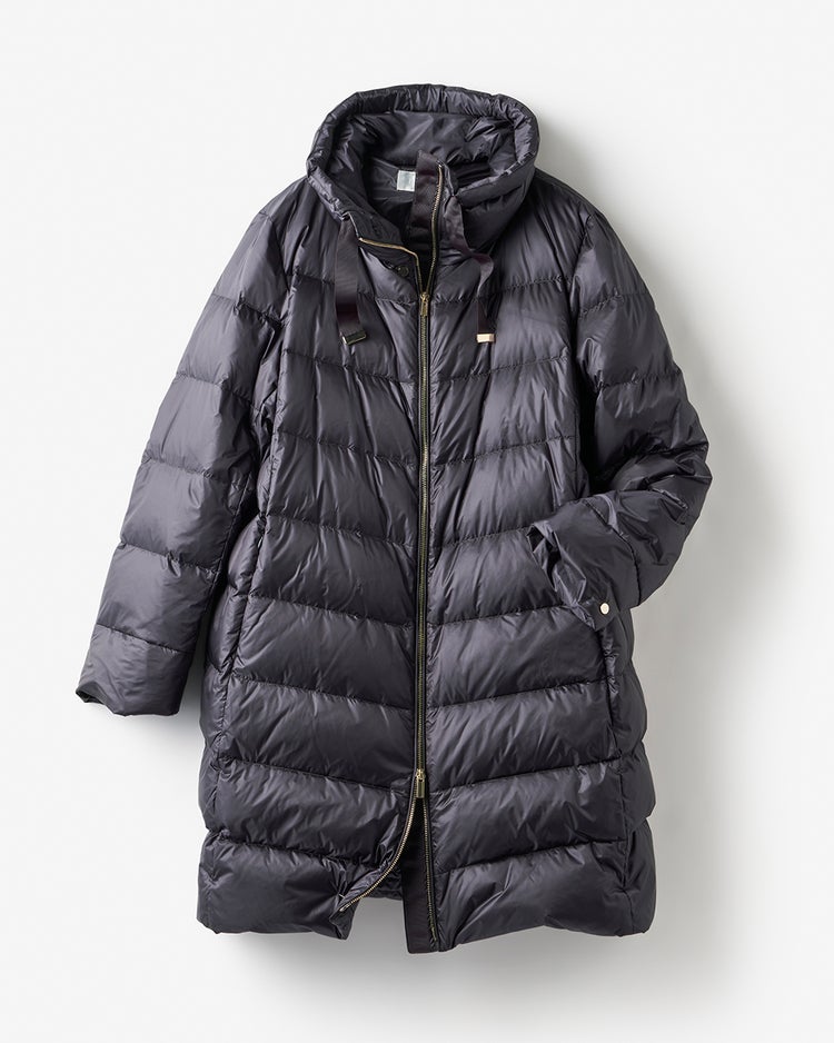 艶Airダウン・スタンドカラーロングコート 詳細画像 ニュアンスグレー 9