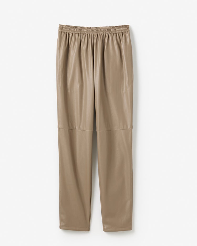 エコレザー・ギャザータックパンツ 詳細画像 グレーベージュ 10