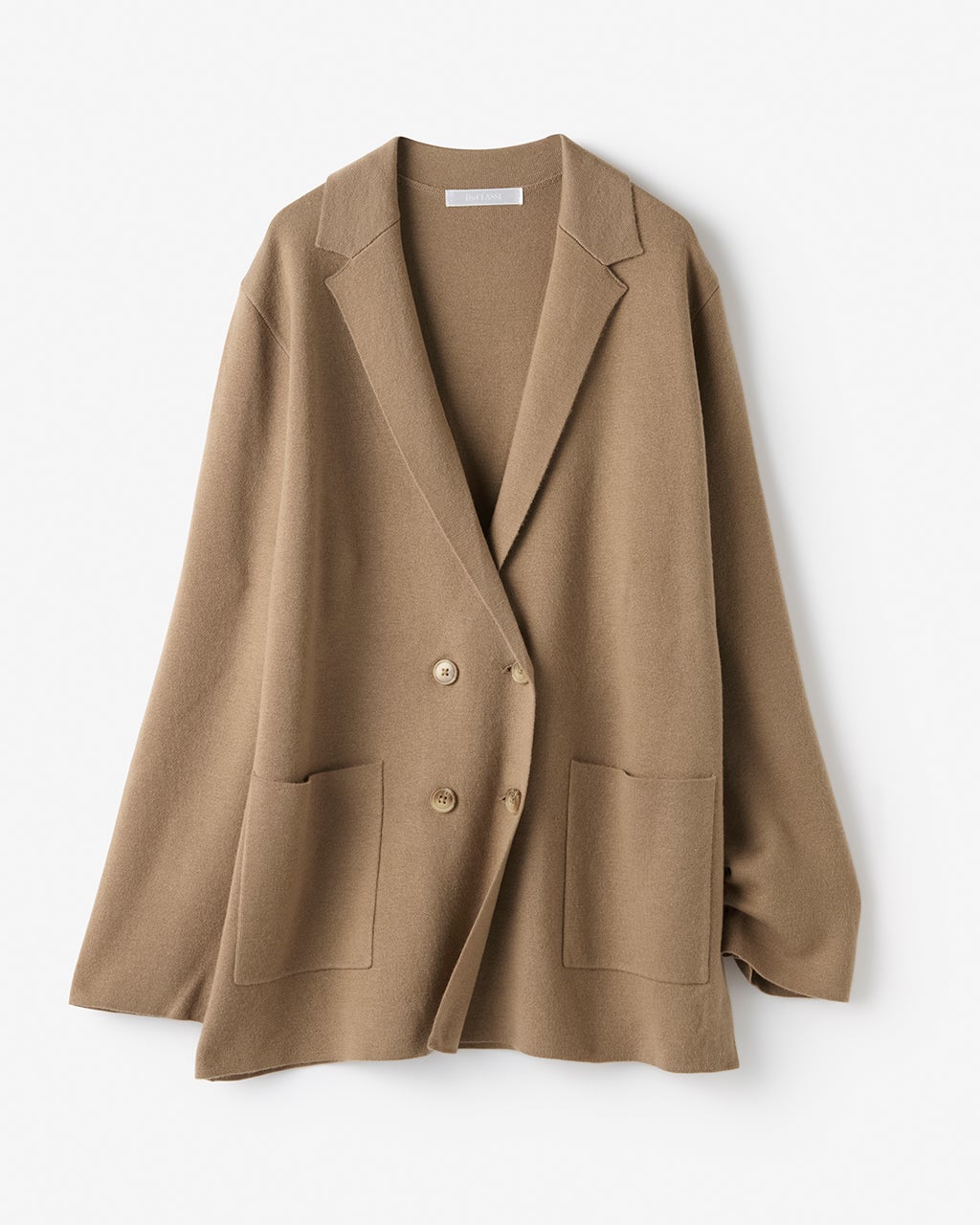 ダブルリブ・ニットテーラードジャケット/DoCLASSE