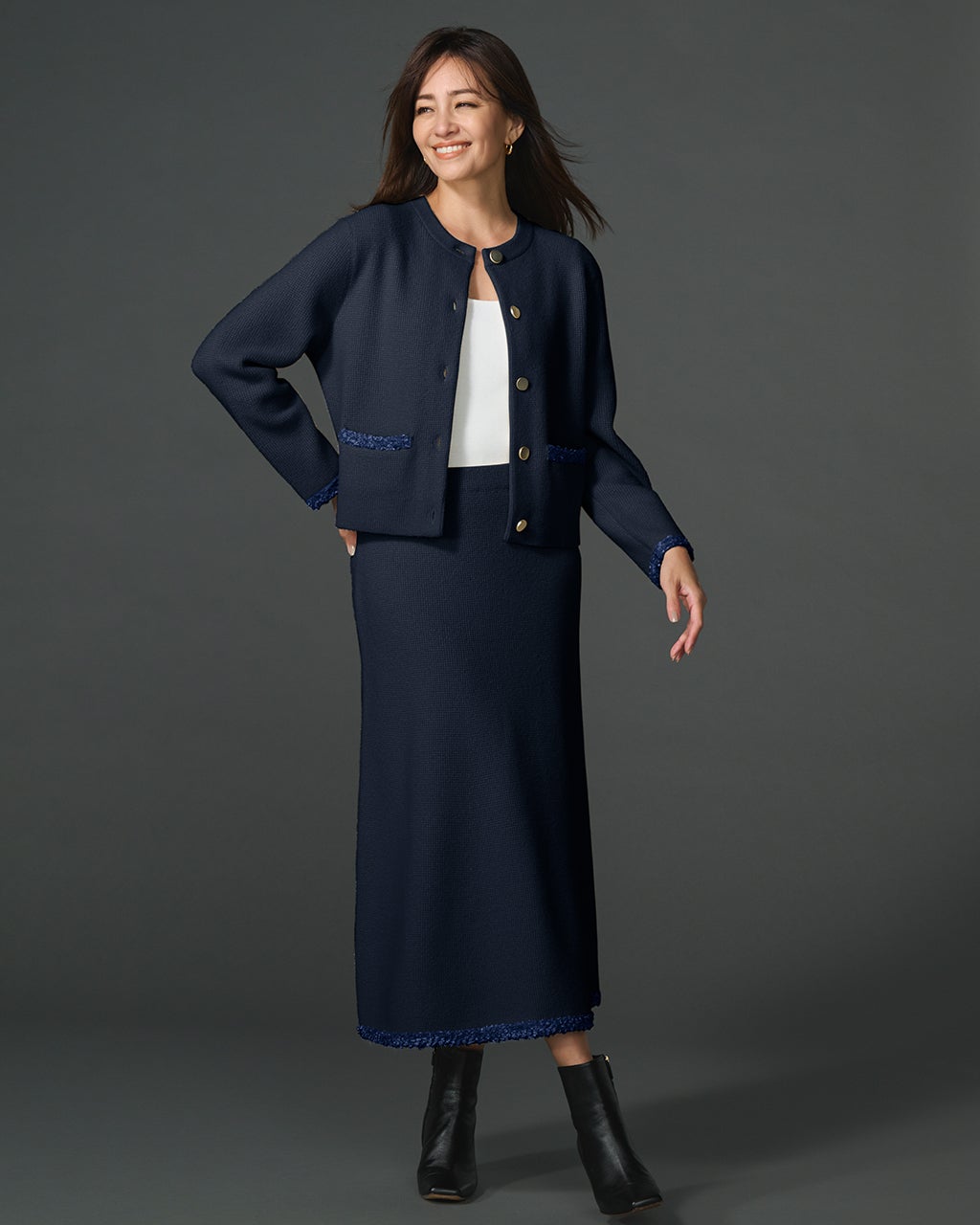 スカート（ネイビー）一覧/40代50代からのファッション通販 DoCLASSE