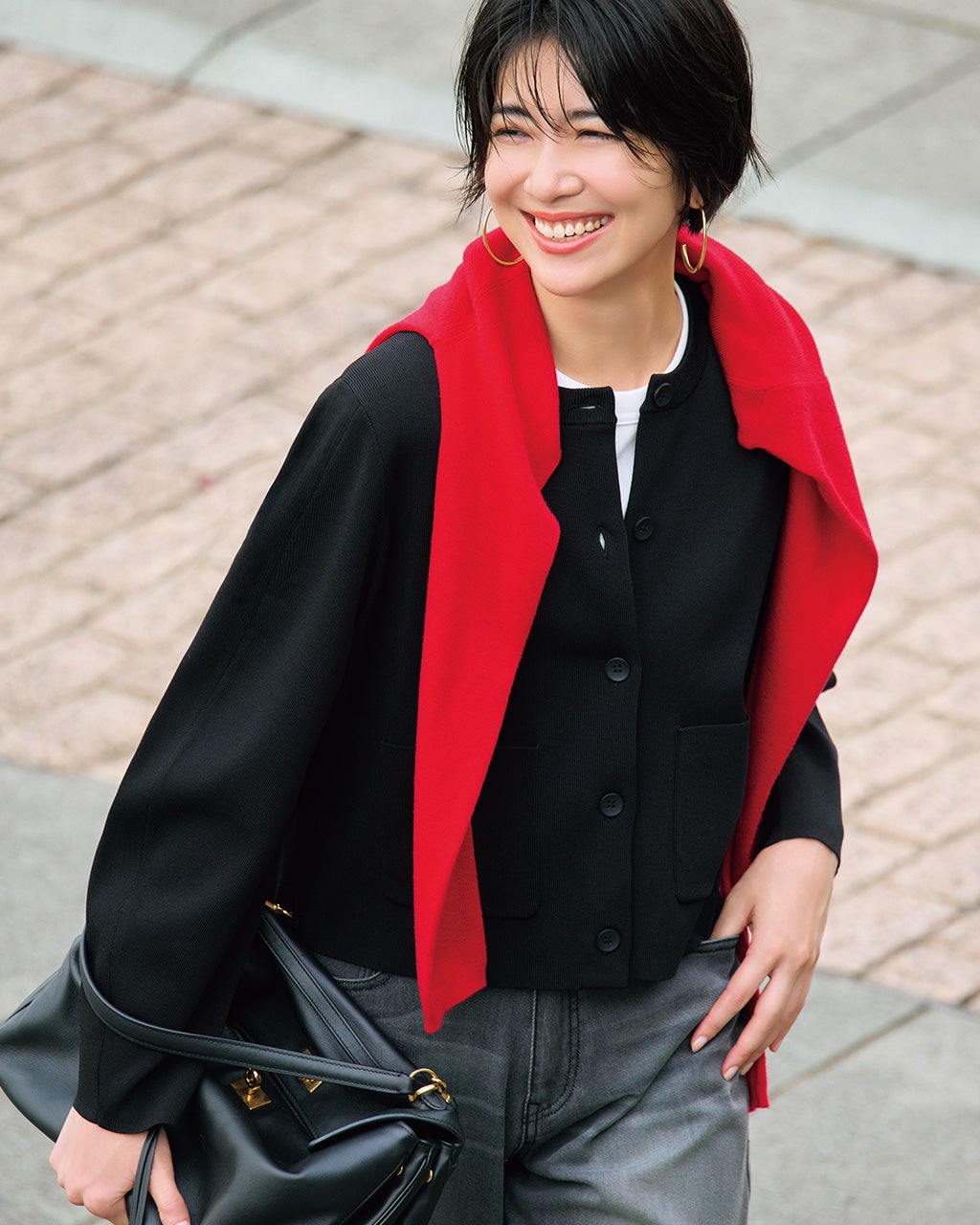 【美品】BLACK LABEL グレー カーディガン　Lサイズ⭐️ ストレッチメルトンカーディガン[LA47-21C001]｜URBAN RESEARCH
