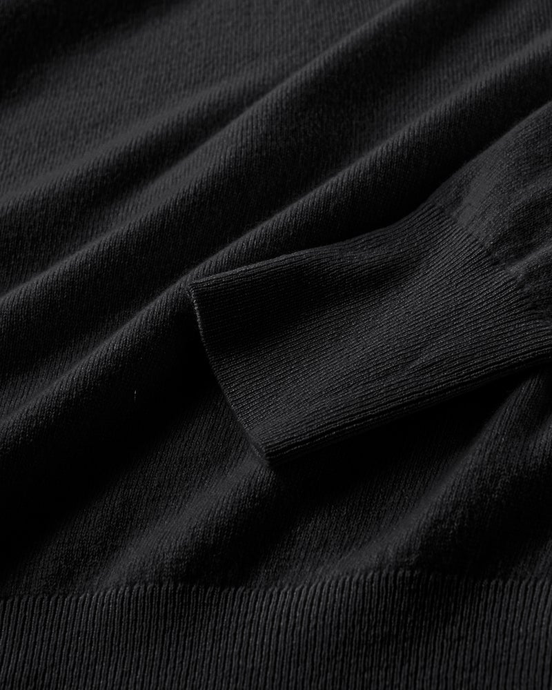 カシミヤ混・ハイネックニット 詳細画像 ブラック 2