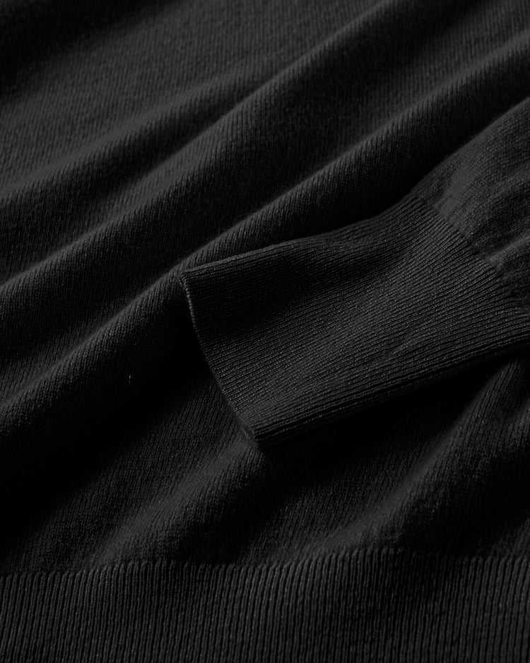 カシミヤ混・ハイネックニット 詳細画像 ブラック 2