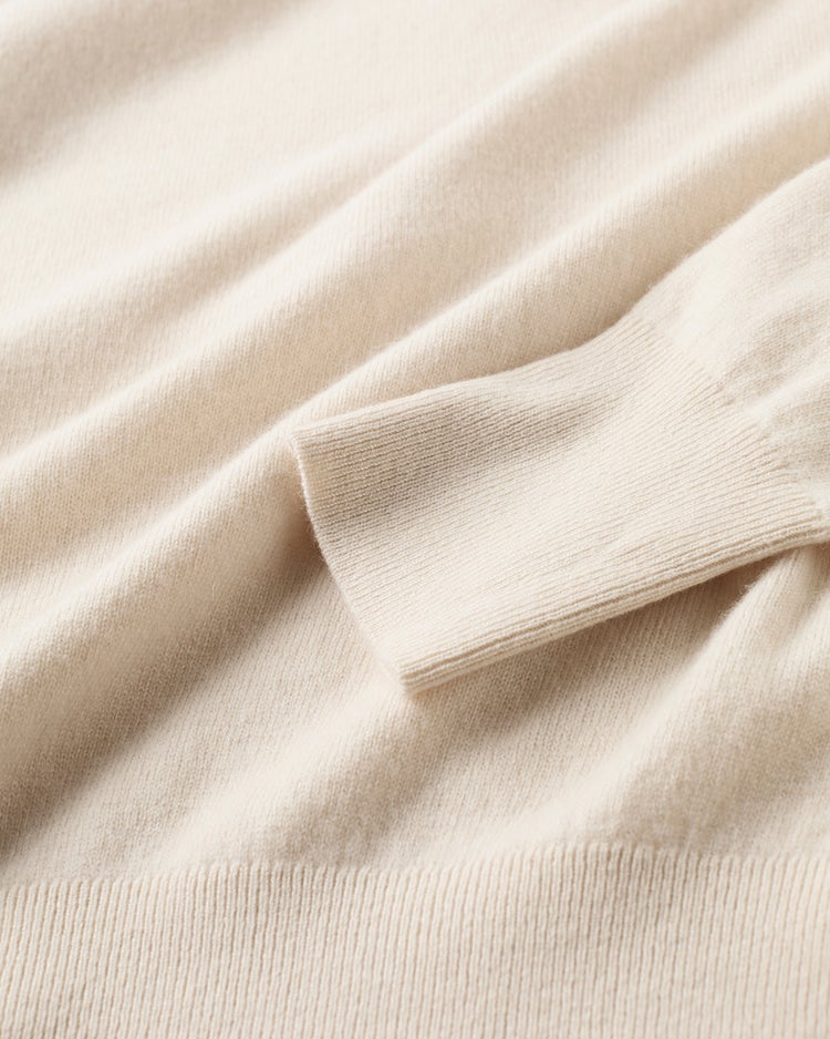 カシミヤ混・ハイネックニット 詳細画像 アイボリー 6