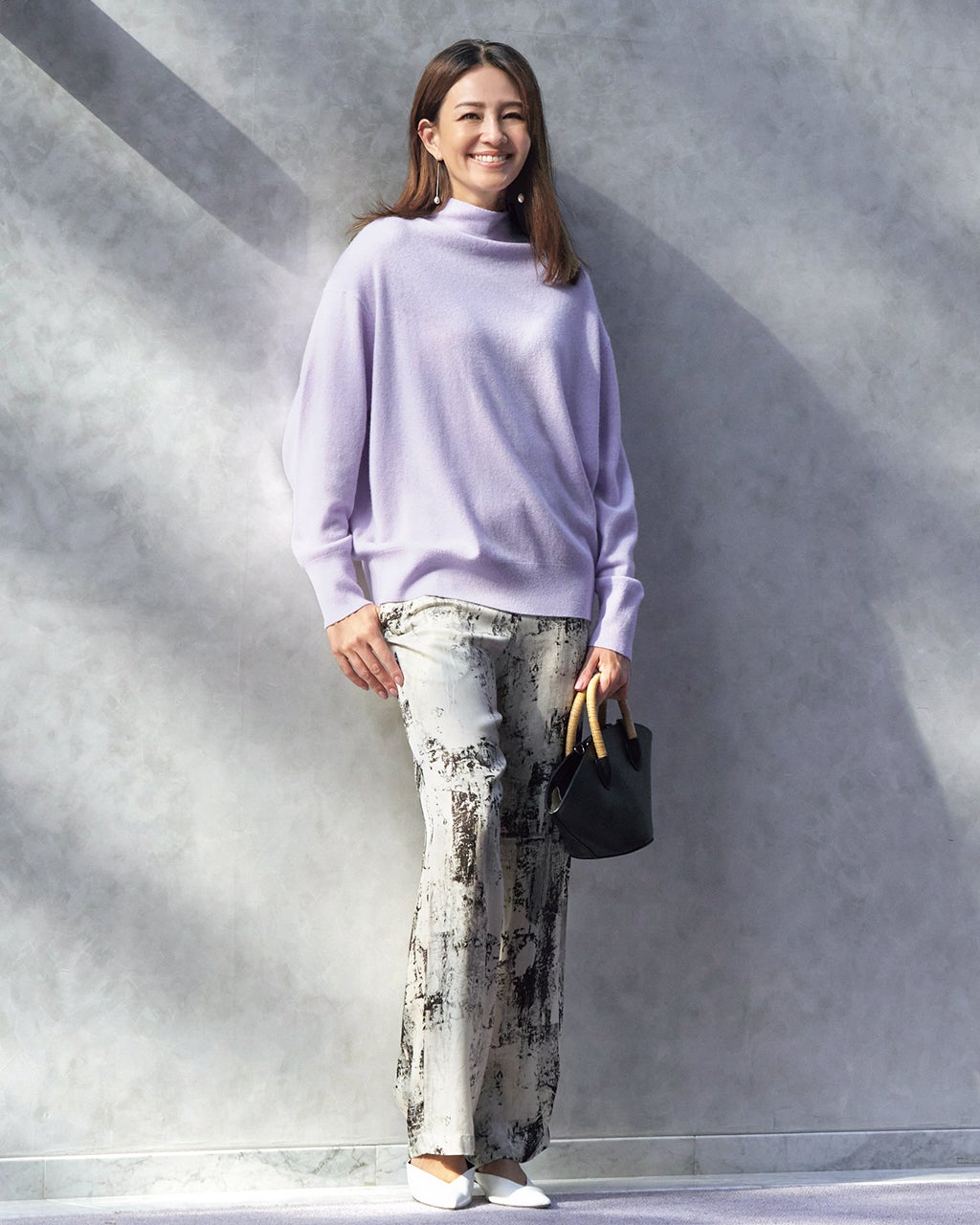 レディース タートルネック・ハイネック（パープル）一覧/40代50代から