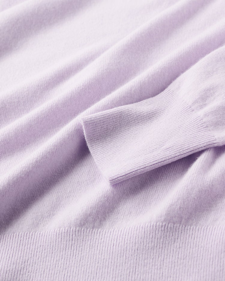 カシミヤ混・ハイネックニット 詳細画像 ラベンダー 5