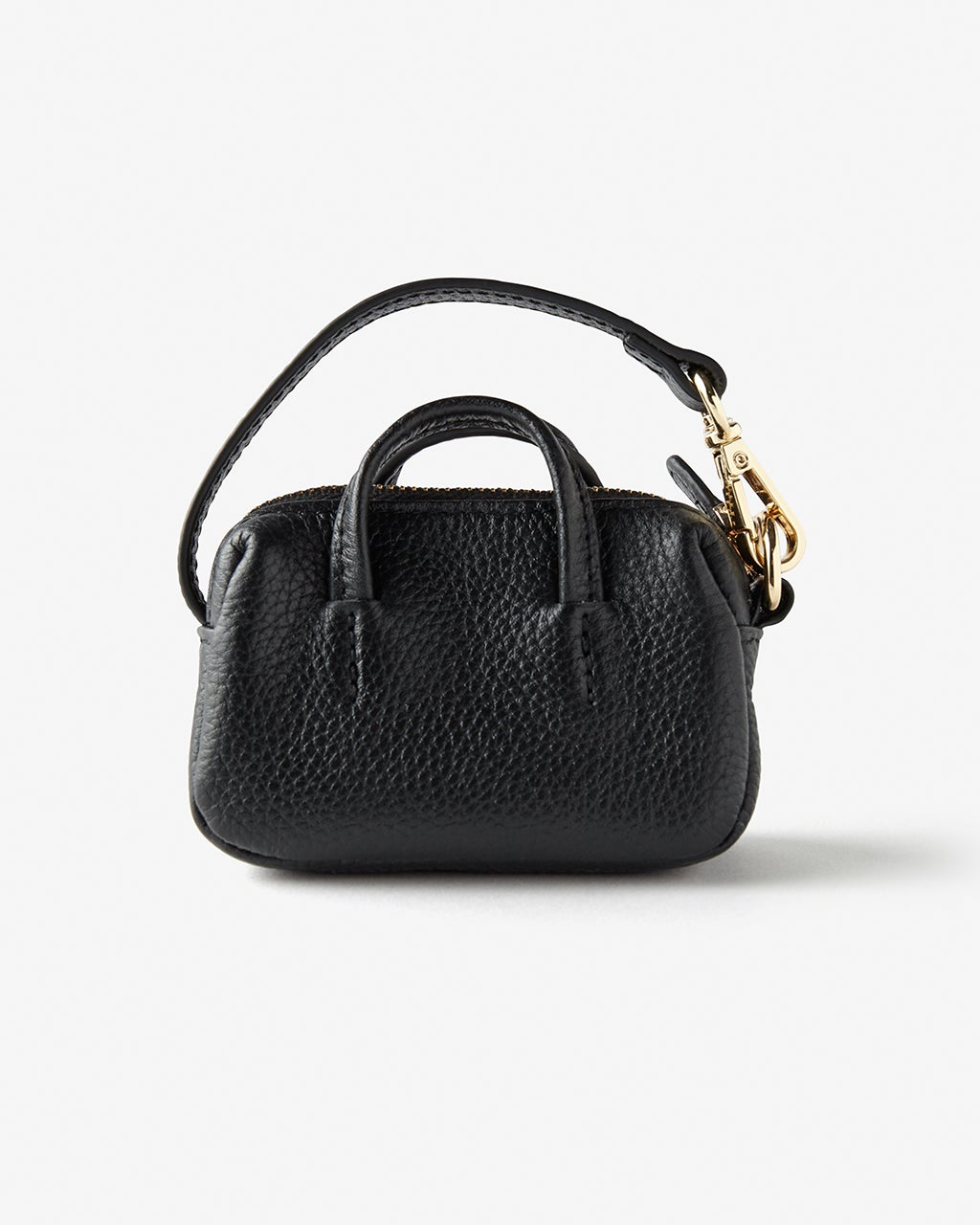 本革・ミニバッグチャーム／キーリング付き/40代50代からのレディース