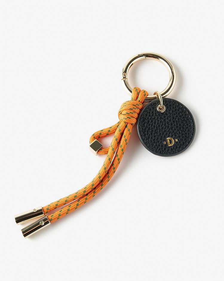 本革・ミニバッグチャーム／キーリング付き 詳細画像 ブラック 5