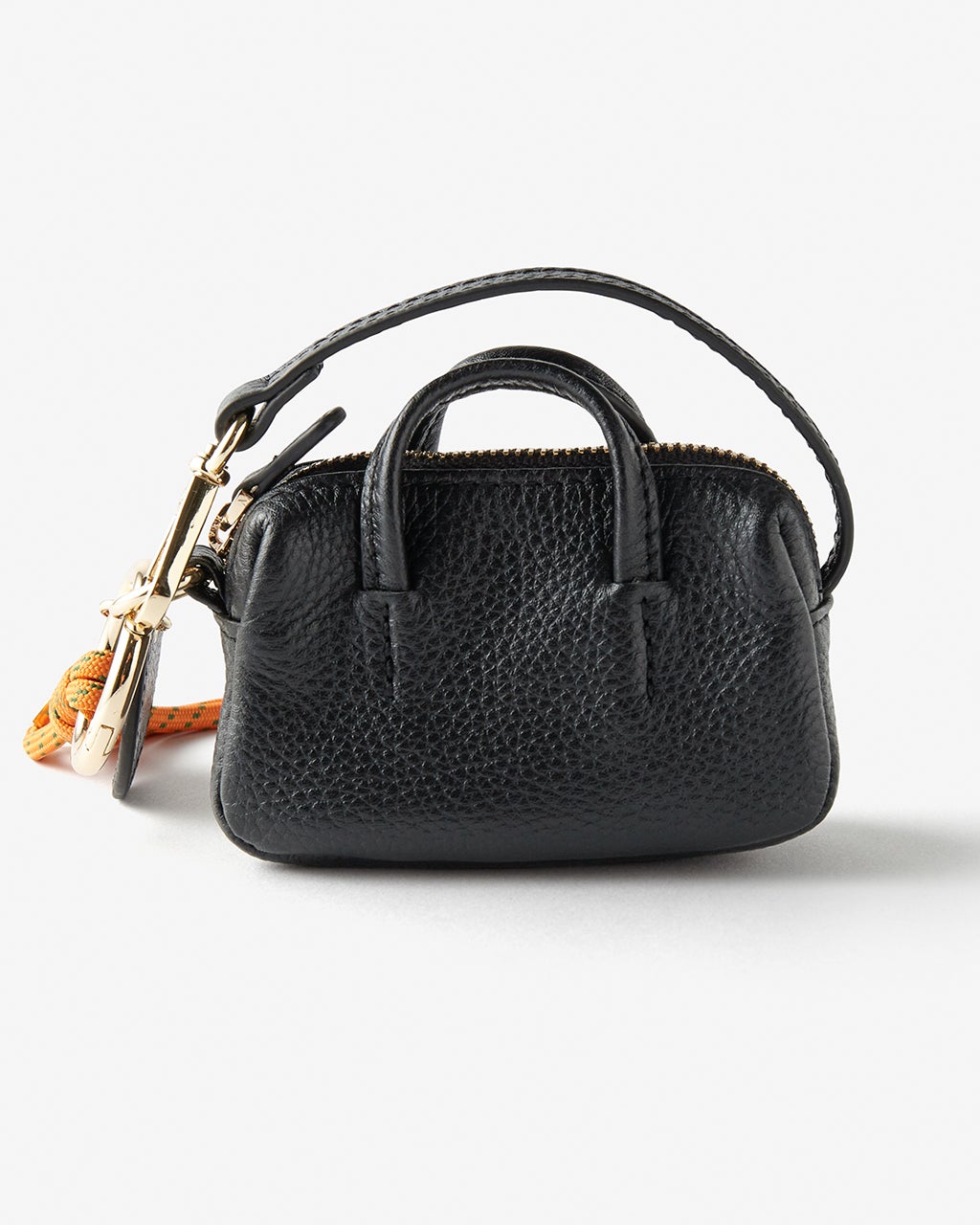 本革・ミニバッグチャーム／キーリング付き/40代50代からのレディース