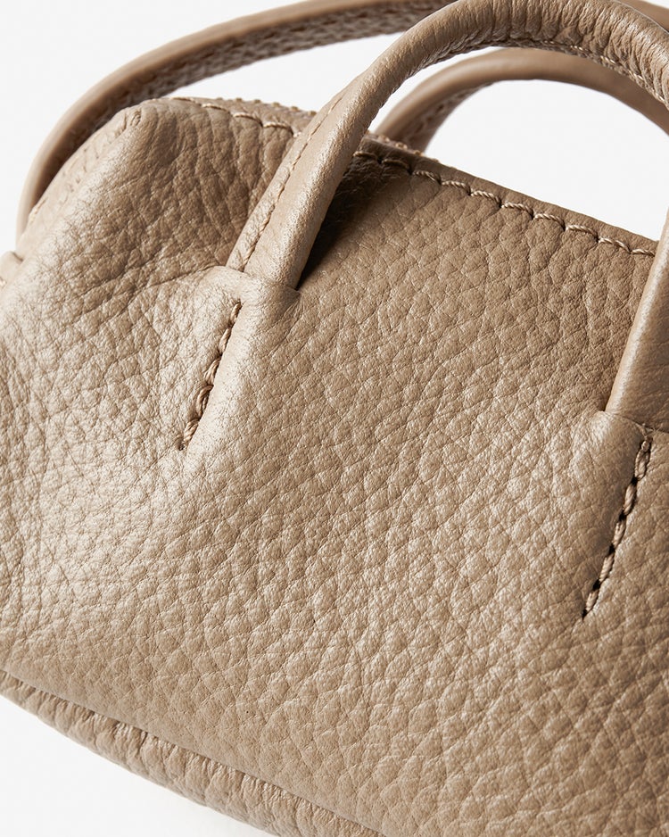 本革・ミニバッグチャーム／キーリング付き 詳細画像 トープ 3