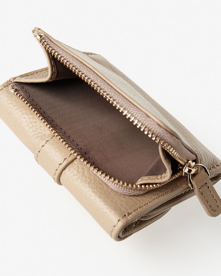 本革・三つ折りコンパクトウォレット 詳細画像 トープ 5