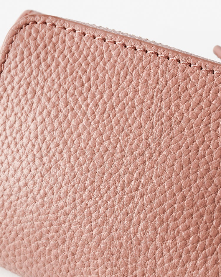 本革・三つ折りコンパクトウォレット 詳細画像 ライトピンク 3