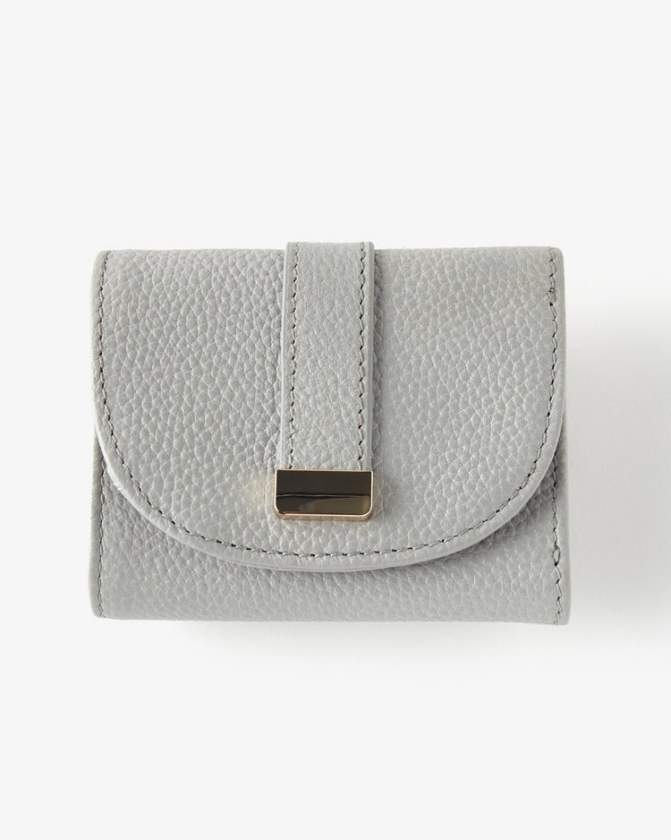 本革・三つ折りコンパクトウォレット 詳細画像 ライトブルー 1