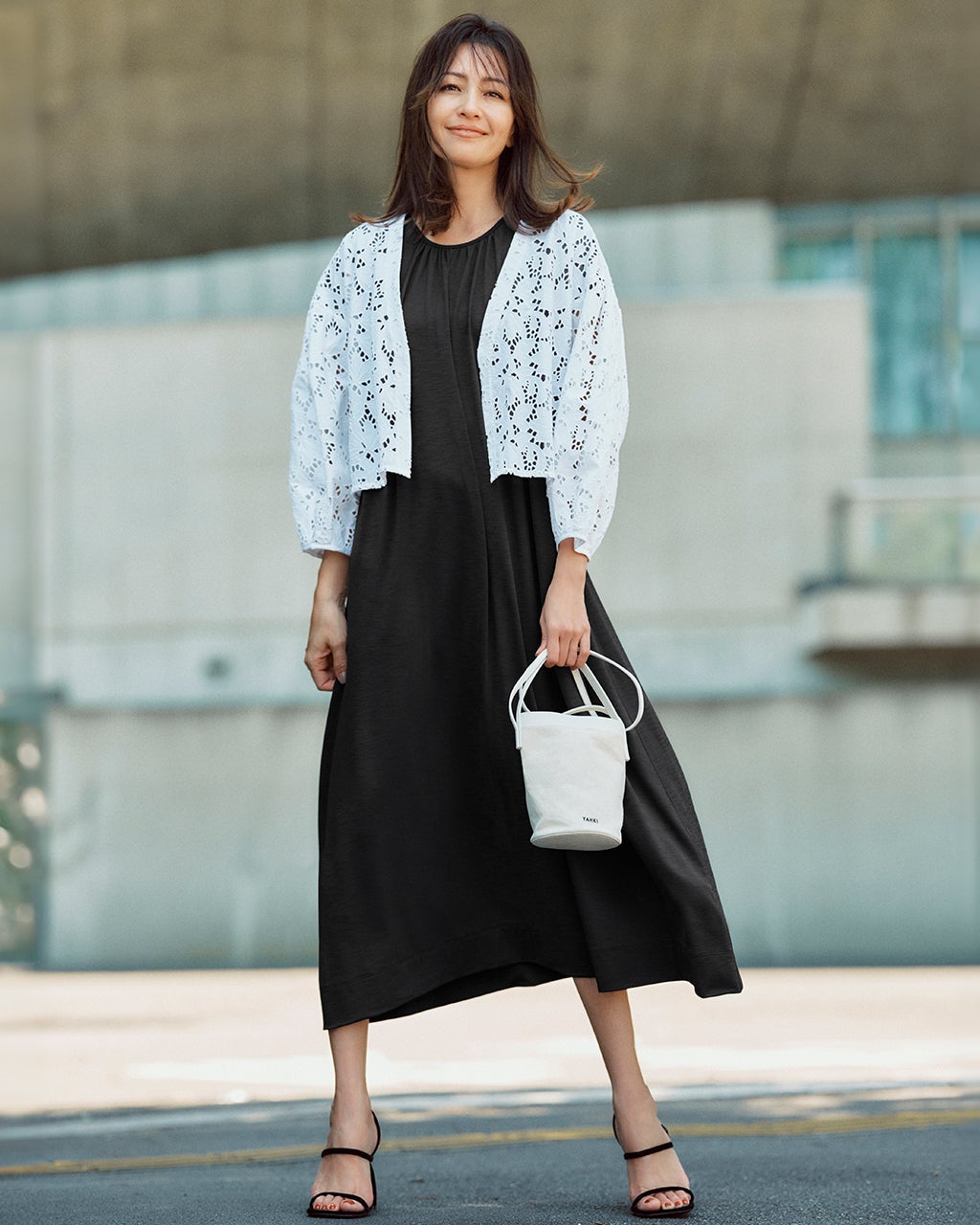 UVスラブ・ギャザーワンピース無地／普通丈105㎝/DoCLASSE