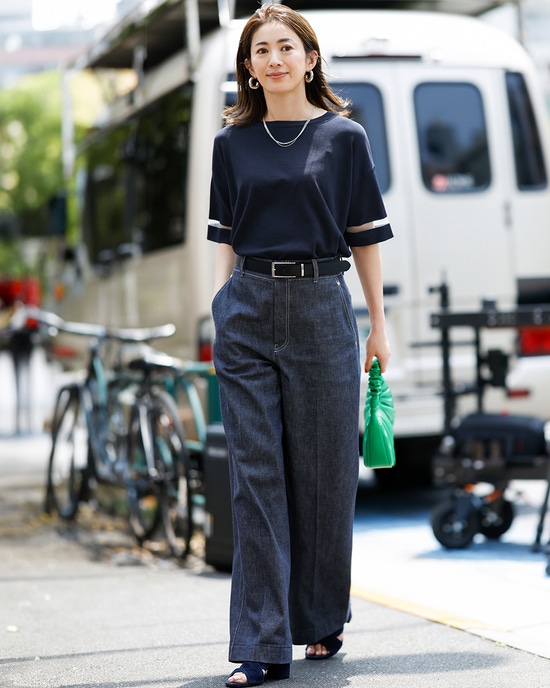 強撚ドライニット・袖シアープルオーバー