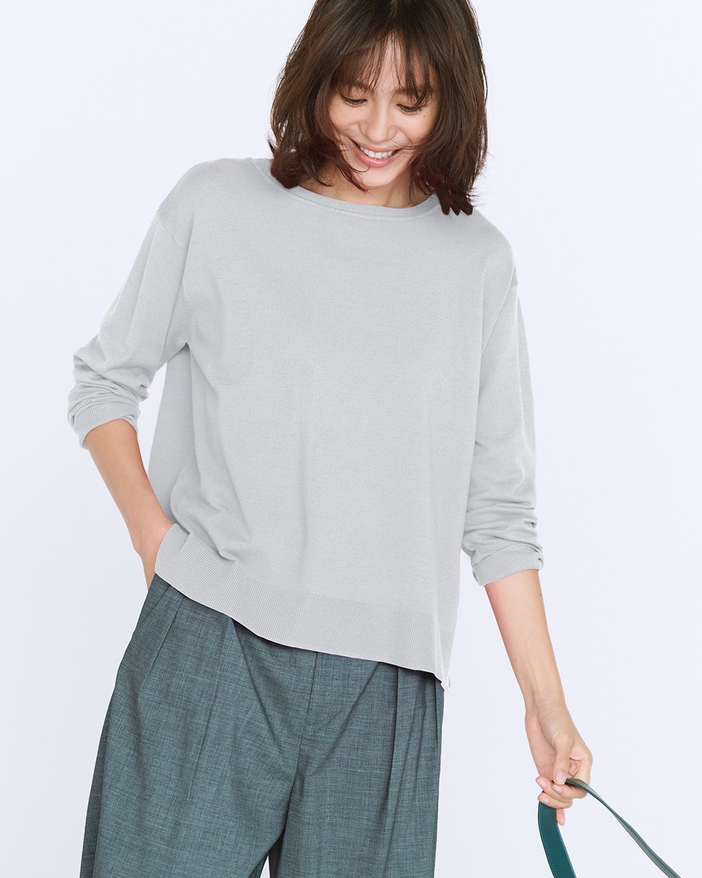 ハイゲージニット・抜け感ボートネック/DoCLASSE