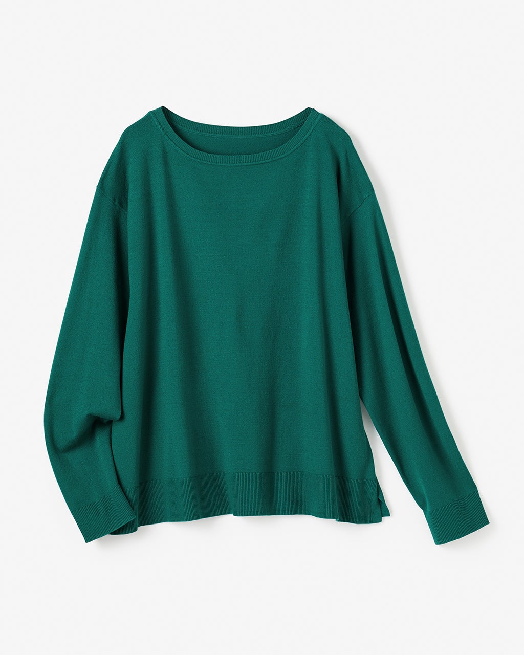 ハイゲージニット・抜け感ボートネック/40代50代からの