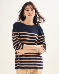 総針ニット・前後2WAYプルオーバー