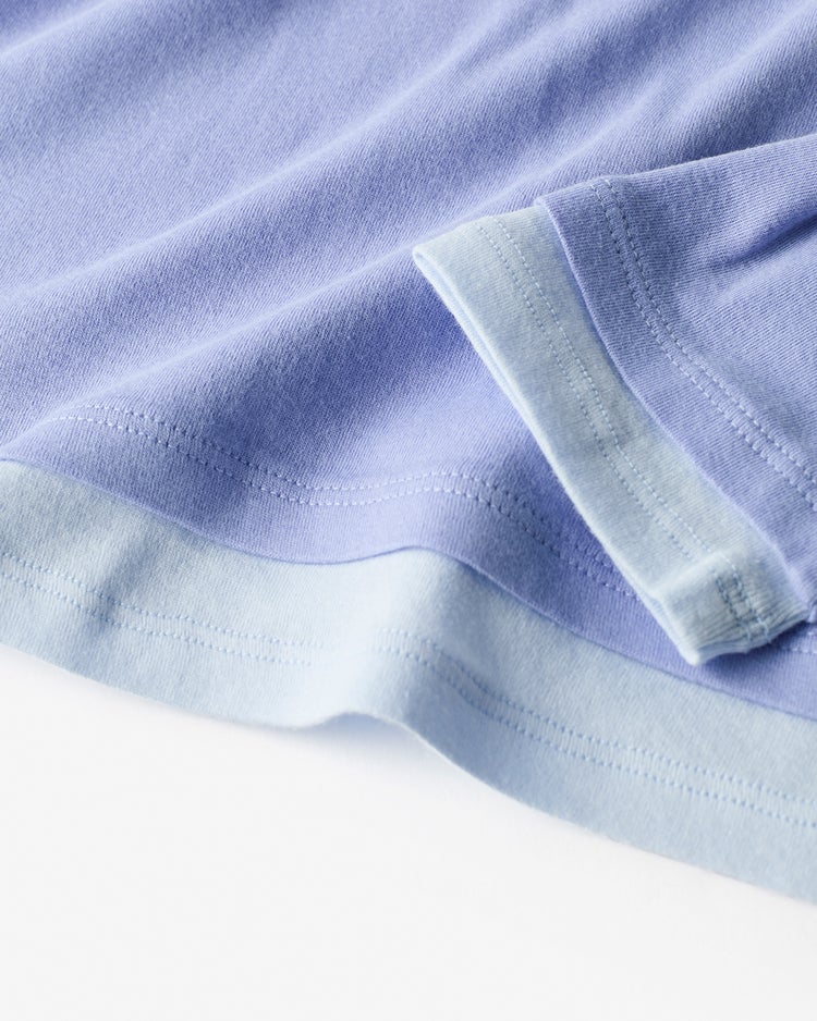 コットンガーゼ・配色クルーネック/長袖 詳細画像 アイリス 2