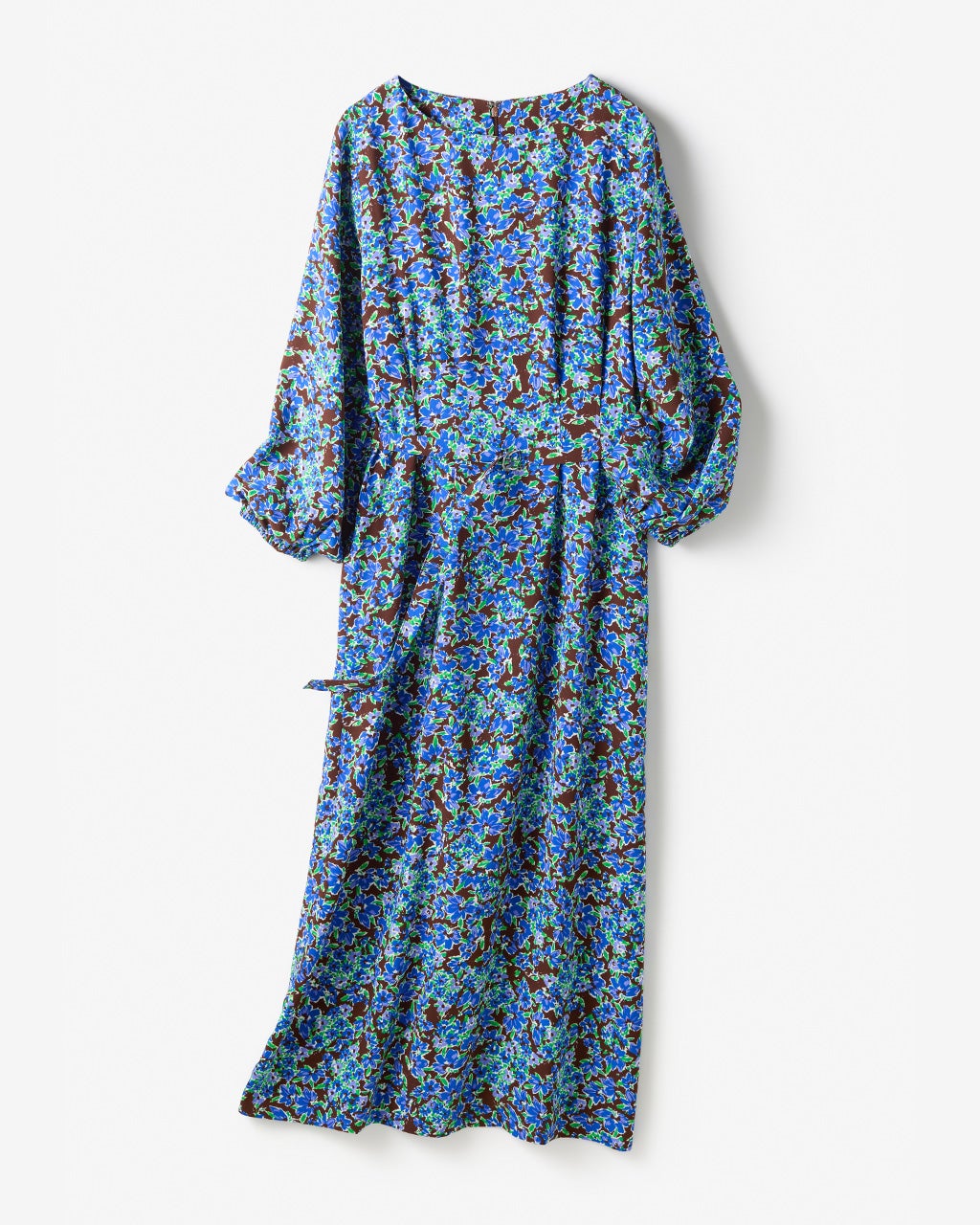 ジョーゼット・ウエストタックワンピベルト付/DoCLASSE