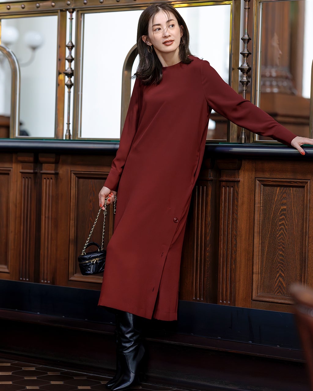 ワンピース（レッド）一覧/40代50代からのファッション通販 DoCLASSE