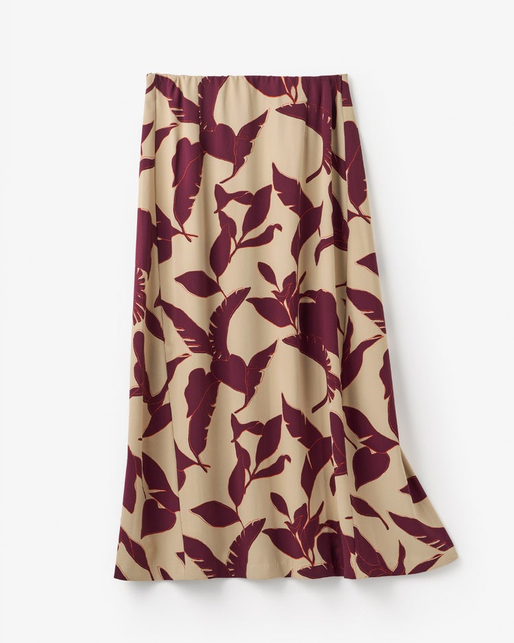 ジョーゼット・マーメイドフレアスカート 詳細画像 リーフ 6