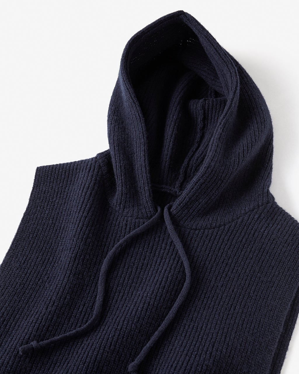 ラムズウールニット・フードベスト/DoCLASSE