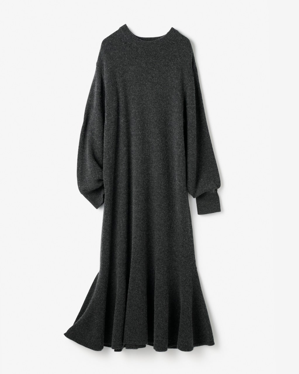 ストレッチウール・ニットフレアワンピース/40代50代からのレディース