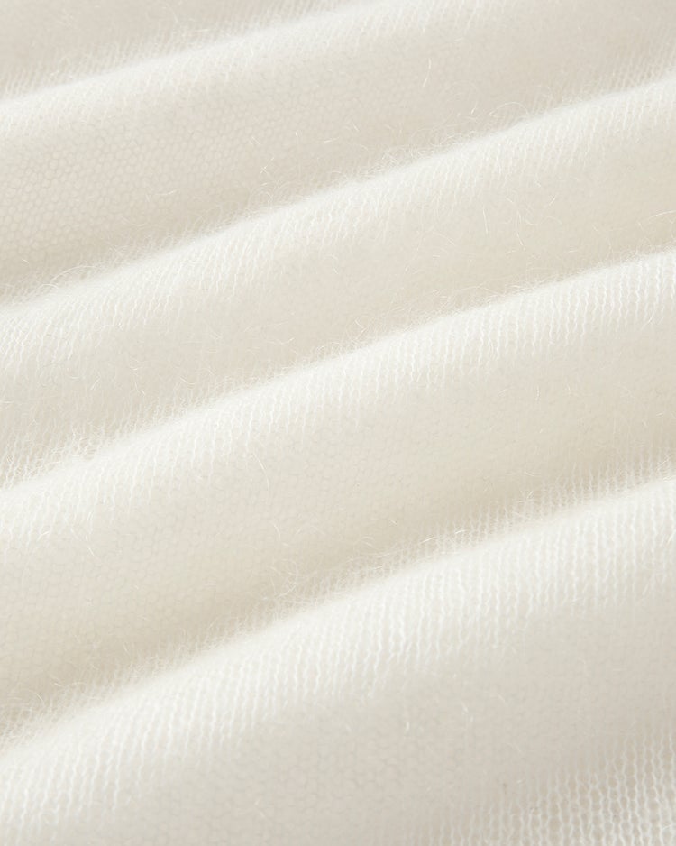 スーパーキッドモヘア・シアーハイネックニット 詳細画像 オフホワイト 6