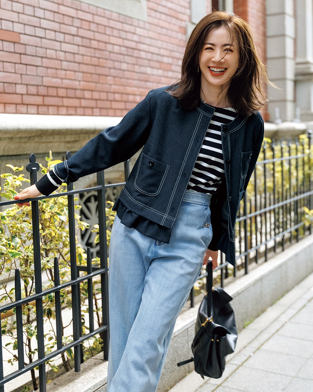 レディース ジャケット・羽織り・ジレ（ネイビー）一覧/40代50代