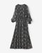 プリントジャカード・ギャザーワンピース 詳細画像