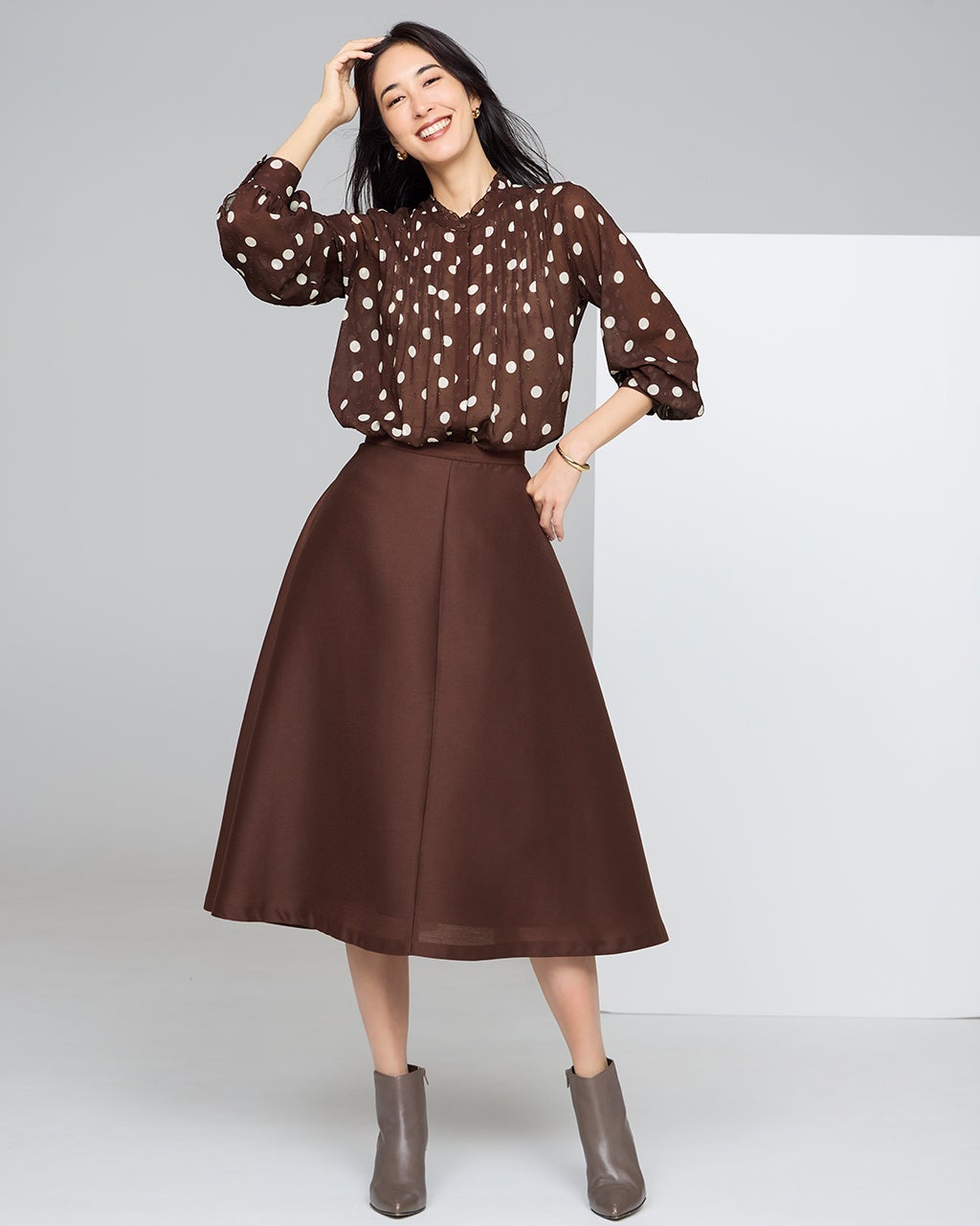 ダブルクロス・フレアスカート/DoCLASSE