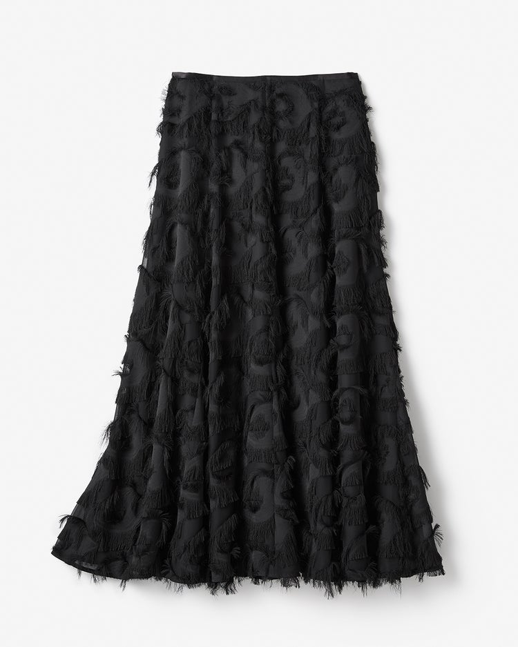 ドレープジャカード・Aラインスカート 詳細画像 ブラック 8