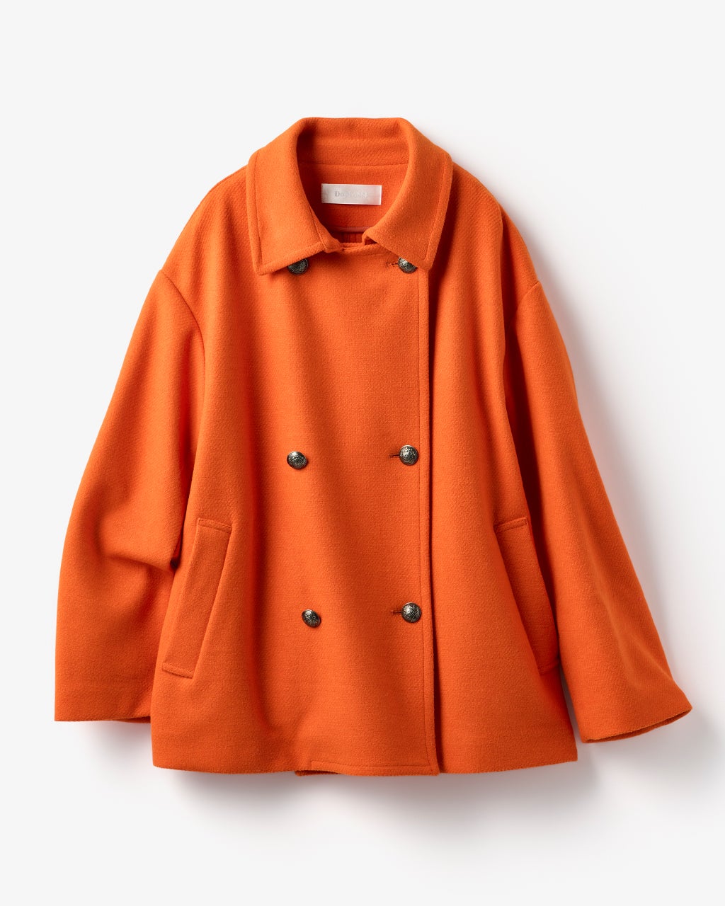 ウール混ボンディング・ピーコート/40代50代からのレディース