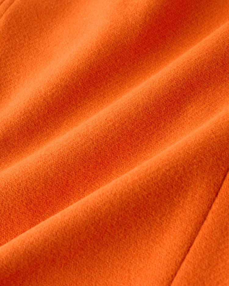 ウール混ボンディング・ピーコート 詳細画像 オレンジ 9