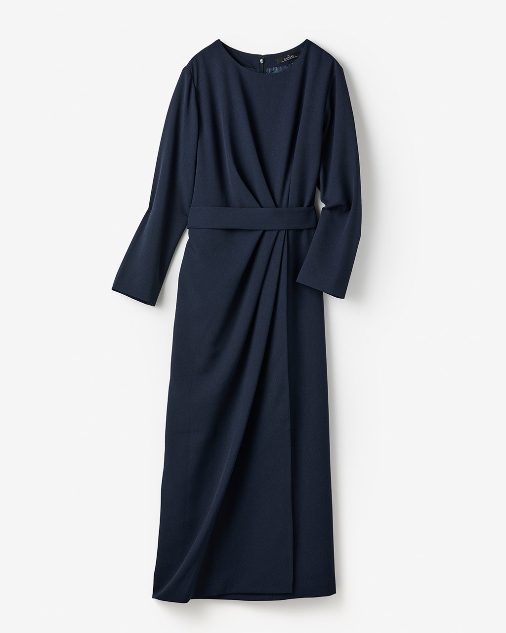 グラシエツイル・ウエストドレープワンピ―ス/40代50代からの