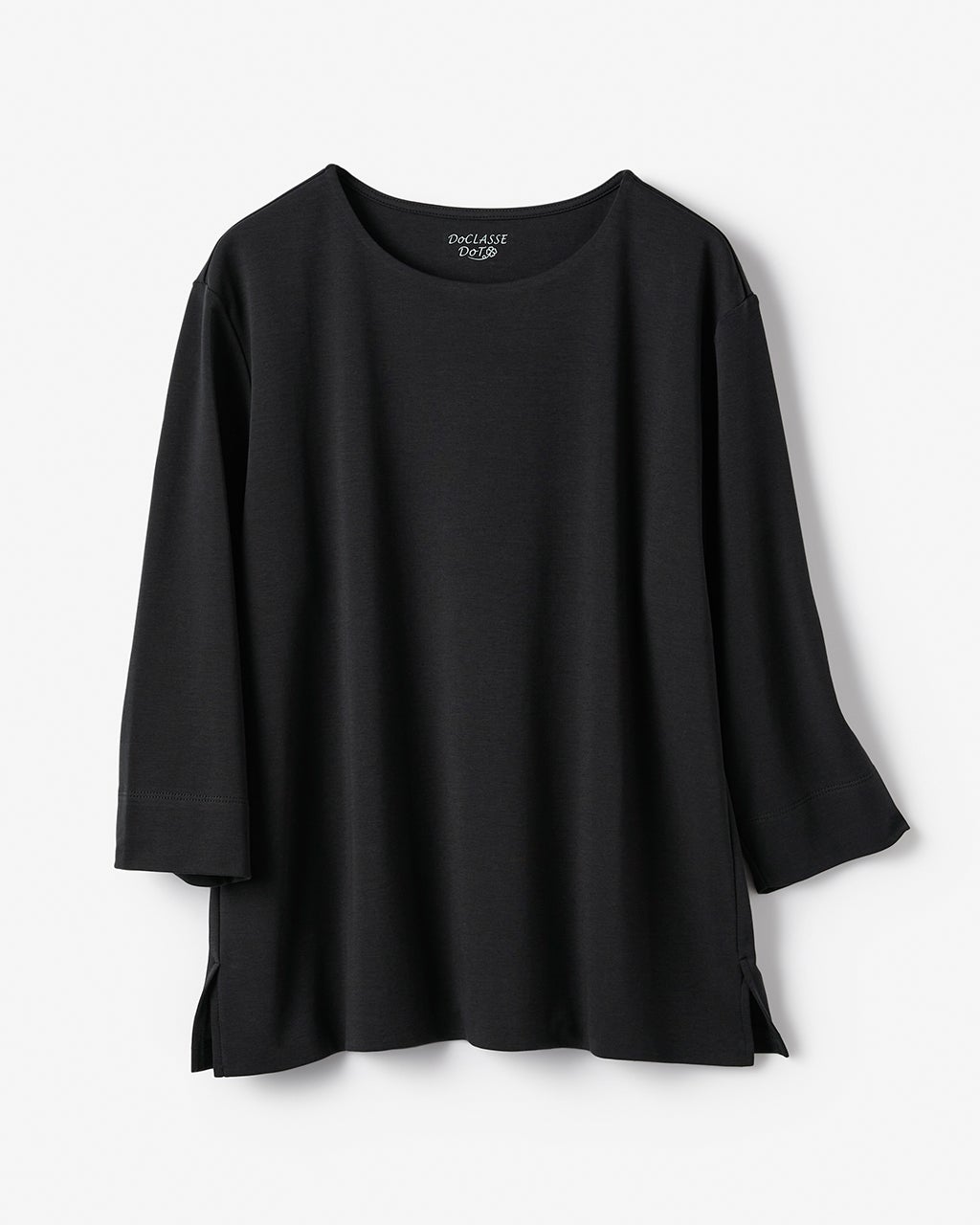 【最終価格・1月末削除】コムコム　黒 フリル付き 長袖Tシャツ コムコム コムデギャルソンフリル付きエステル長袖シャツ 黒